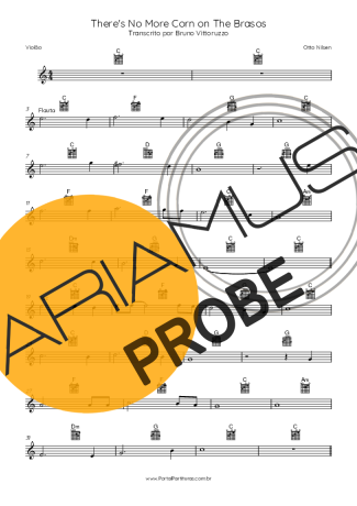 Otto Nilsen There´s No More Corn On The Brasos score for Akustische Gitarre
