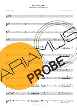 Padre Marcelo Rossi Eu Navegarei score for Alt-Saxophon