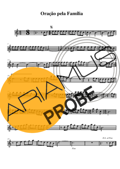 Padre Zezinho Oração Pela Família score for Alt-Saxophon