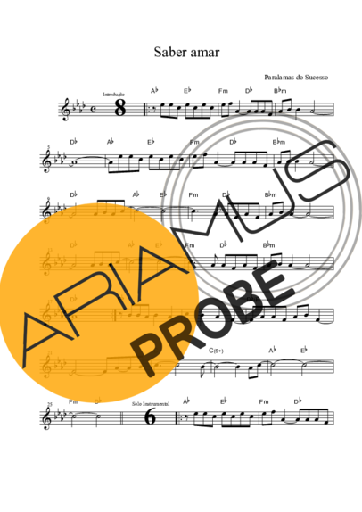 Paralamas do Sucesso Saber Amar score for Tenor-Saxophon Sopran (Bb)