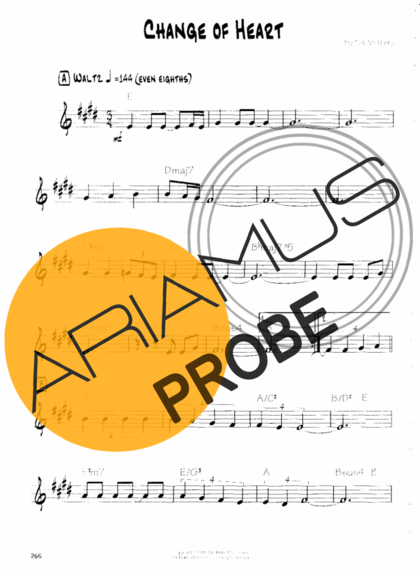 Pat Metheny Change Of Heart score for Gitarre