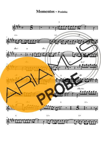Peninha Momentos score for Alt-Saxophon