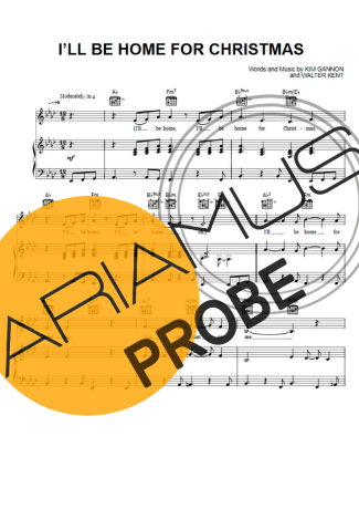 Pentatonix Ill Be Home For Christmas Partituren für Klavier
