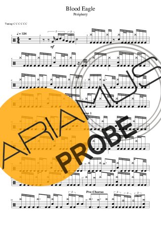 Periphery Blood Eagle score for Schlagzeug