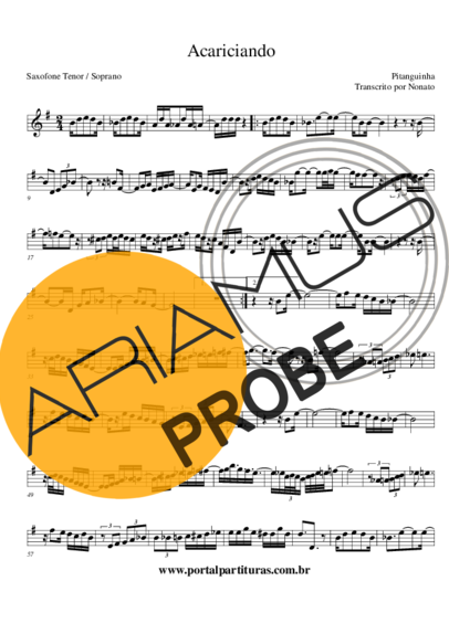 Pitanguinha Acariciando score for Tenor-Saxophon Sopran (Bb)
