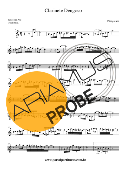 Pitanguinha Clarinete Dengoso score for Alt-Saxophon