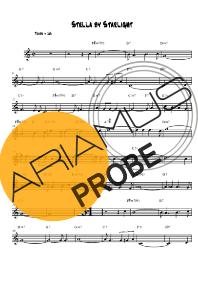 Ray Charles Stella by Starlight score for Tenor-Saxophon Sopran (Bb)