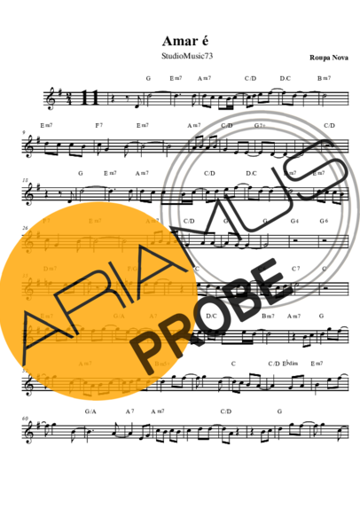 Roupa Nova Amar é score for Tenor-Saxophon Sopran (Bb)