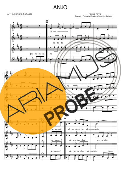 Roupa Nova  score for Stimme und Chor