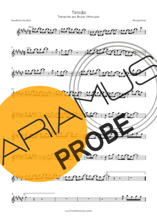 Roupa Nova Tímida score for Alt-Saxophon