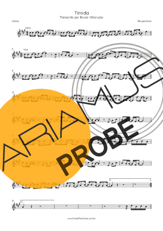 Roupa Nova Tímida score for Geigen