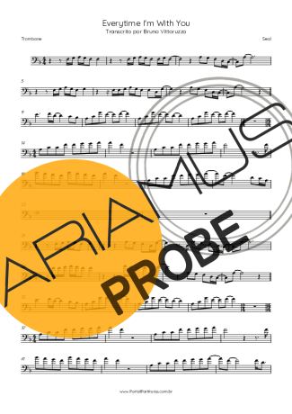 Seal Everytime I´m With You score for Posaune
