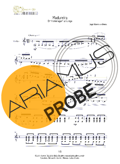 Sergio Roberto de Oliveira Madureira score for Akustische Gitarre