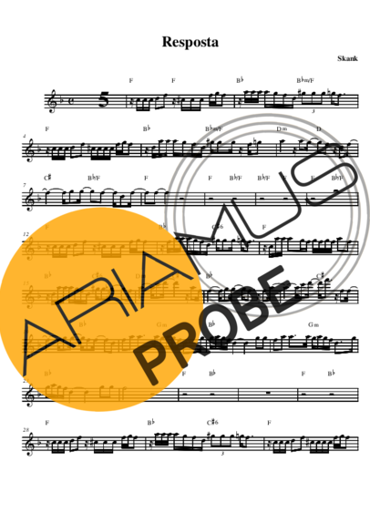 Skank Resposta score for Alt-Saxophon