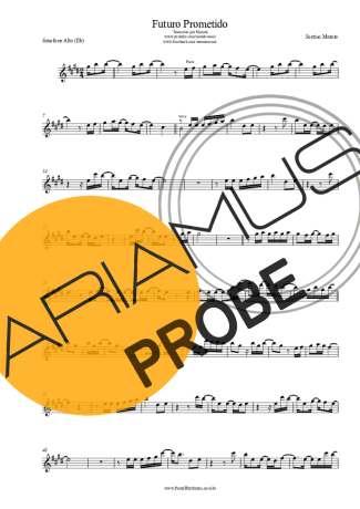 Sorriso Maroto Futuro Prometido score for Alt-Saxophon