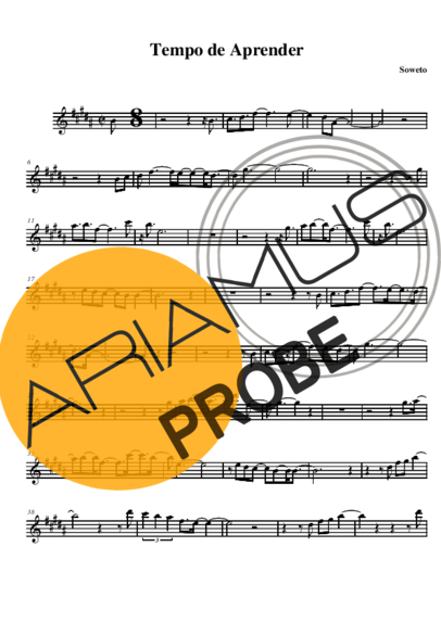 Soweto Tempo de Aprender score for Alt-Saxophon