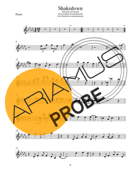 Spyro Gyra Shakedown score for Floete