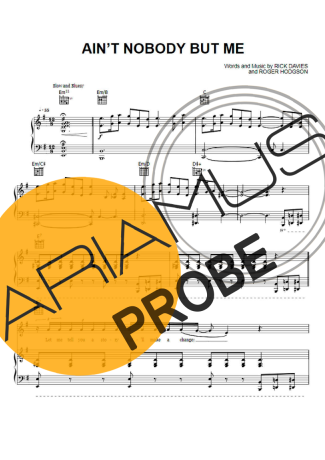 Supertramp Ain´t Nobody But Me Partituren für Klavier