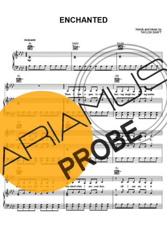 Taylor Swift Enchanted Partituren für Klavier