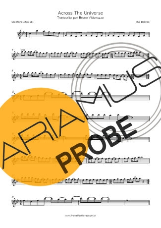 The Beatles Across The Universe score for Alt-Saxophon