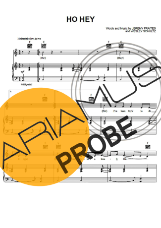 The Lumineers Ho Hey Partituren für Klavier
