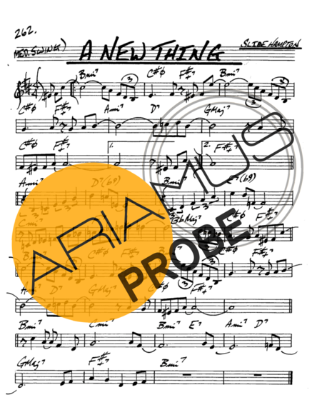 The Real Book of Jazz A New Thing score for Alt-Saxophon