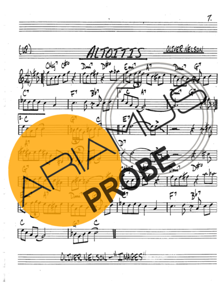 The Real Book of Jazz Altoitis score for Tenor-Saxophon Sopran (Bb)