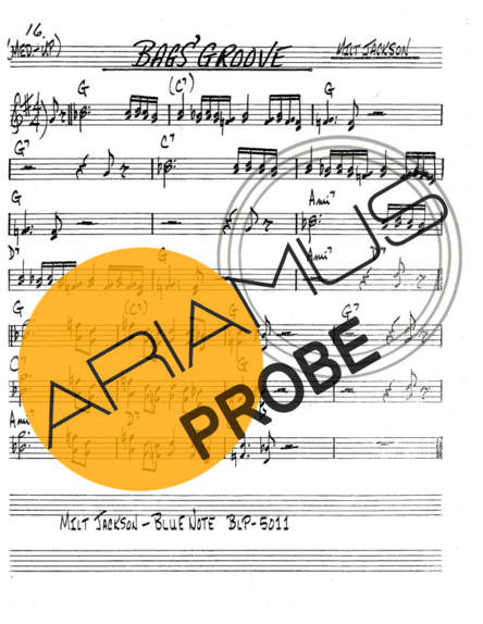 The Real Book of Jazz Bags Groove score for Tenor-Saxophon Sopran (Bb)