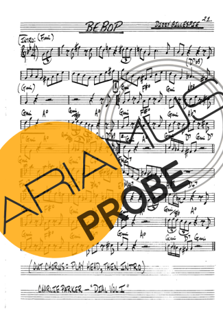 The Real Book of Jazz Bebop score for Klarinette (Bb)