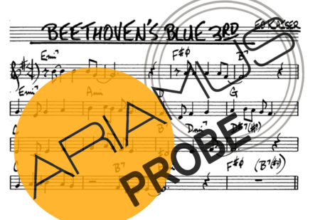 The Real Book of Jazz Beethovens Blue 3rd score for Alt-Saxophon