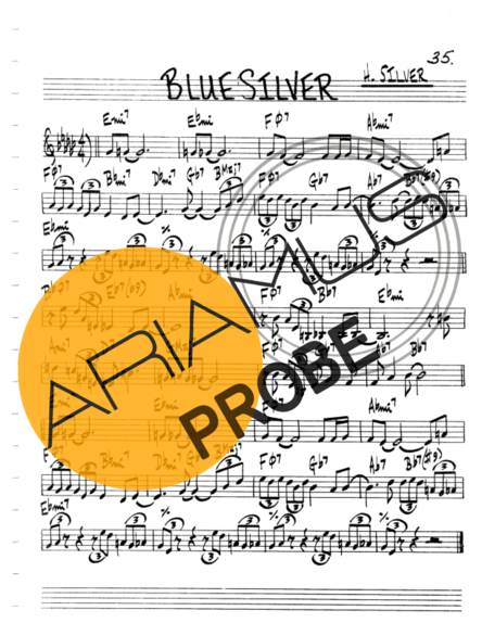 The Real Book of Jazz Blue Silver score for Mundharmonica