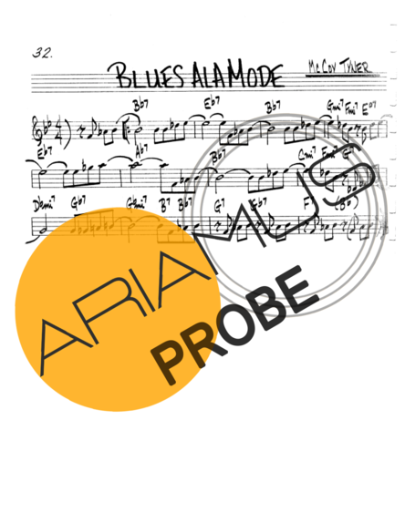 The Real Book of Jazz Blues Ala Mode score for Geigen
