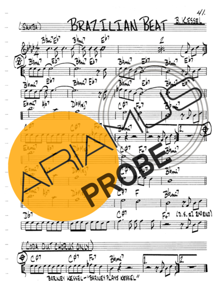 The Real Book of Jazz Brazilian Beat score for Keys