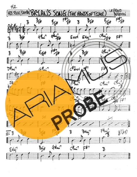 The Real Book of Jazz Brians Song score for Tenor-Saxophon Sopran (Bb)