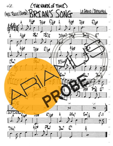 The Real Book of Jazz Brians Song score for Geigen