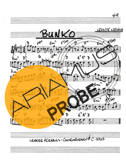 The Real Book of Jazz Bunko score for Alt-Saxophon