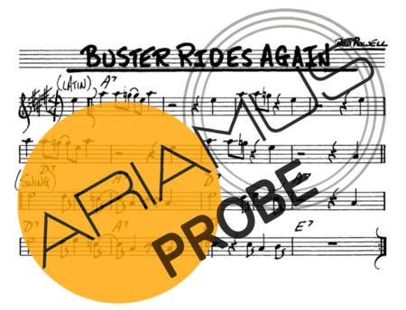 The Real Book of Jazz Buster Rides Again score for Alt-Saxophon