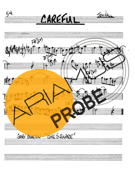 The Real Book of Jazz Careful score for Alt-Saxophon