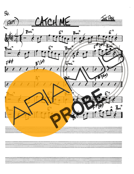 The Real Book of Jazz Catch Me score for Alt-Saxophon