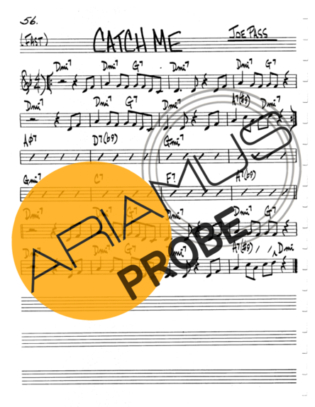 The Real Book of Jazz Catch Me score for Mundharmonica