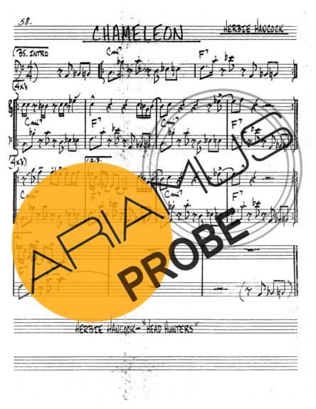 The Real Book of Jazz Chameleon score for Tenor-Saxophon Sopran (Bb)