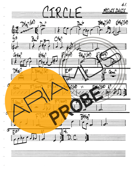The Real Book of Jazz Circle score for Keys
