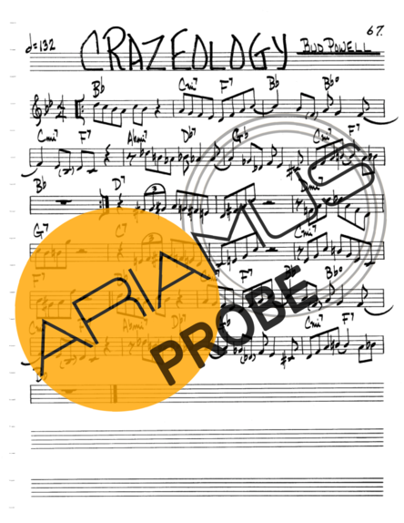 The Real Book of Jazz Crazeology score for Geigen