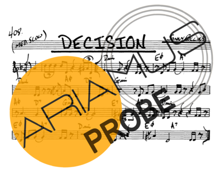 The Real Book of Jazz Decision score for Alt-Saxophon