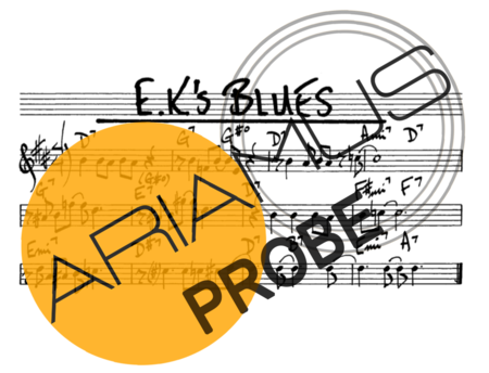 The Real Book of Jazz EKs Blues score for Alt-Saxophon