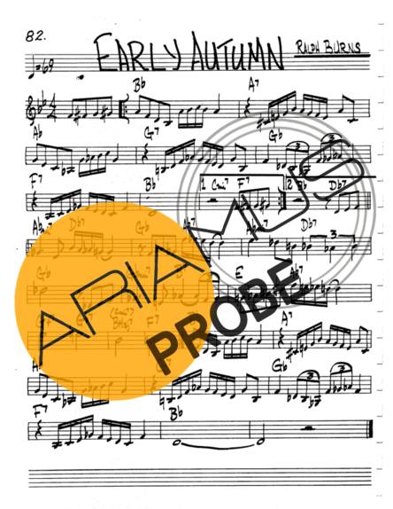 The Real Book of Jazz Early Autumn score for Keys