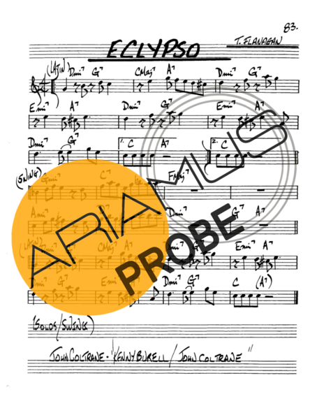 The Real Book of Jazz Eclypso score for Alt-Saxophon