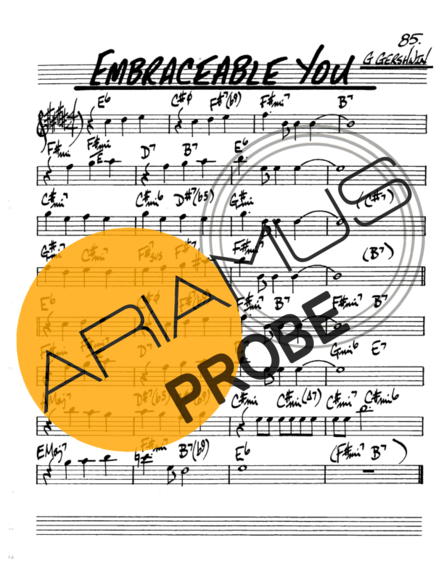 The Real Book of Jazz Embraceable You score for Alt-Saxophon