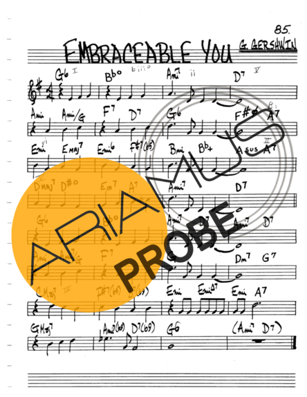The Real Book of Jazz Embraceable You score for Geigen
