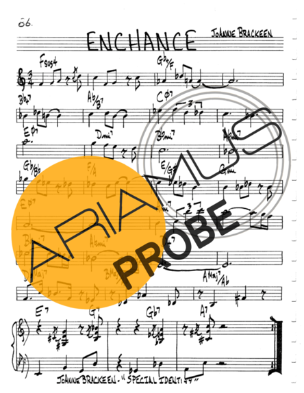 The Real Book of Jazz Enchance score for Keys